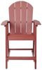 Garten-Barstuhl ADIRONDACK Kunststoff Rot Bild 4