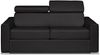 Vente-unique - VIZIR Sofa Leder Schwarz - B 223 cm94 cm x H 110 cm95 cm x L 196 cm Bild 5