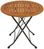 DEGAMO Gartentisch HOFGARTEN (1-St), 75cm rund, Stahl schwarz + Eukalyptus, klappbar Bild 4