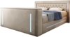 Boxspringbett Divalo mit TV Lift und Stauraum 200x200 Beige H2