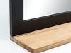 Spiegel Badspiegel 50x50 cm Akazie Holz gebürstet schwarz rechteckig mit Ablage massivum Jolo Wandspiegel Landhausstil Badmöbel Bild 3