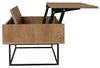 Dmora Couchtisch Alhina, Couchtisch, Zeitschriftenständer für Sofa, Wohnzimmerregal, 120 x 60 x 43 cm, Walnuss und Schwarz Bild 5