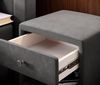 Designer Nachttisch Amy (Samt) Grau Bild 4