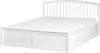 Bett mit Stauraum Kiefernholz CLARBEC 160 x 200 cm Weiß Bild 5