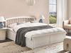 Bett mit Stauraum Kiefernholz CLARBEC 160 x 200 cm Weiß Bild 2