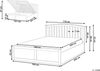 Bett mit Stauraum Kiefernholz CLARBEC 160 x 200 cm Weiß Bild 3