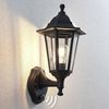 Lindby Außen-Wandleuchte Nane, Kunststoff Schwarz IP44mit Bewegungsmelder, 1 x 60 W Bild 2