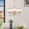 Lindby Kronleuchter Lumiel, Bronze IP20, 5 x 40 W Bild 3