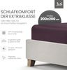 Bettwaesche-mit-Stil Mako-Satin Spannbettlaken brombeer 200x200cm Bild 2