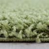 HomebyHome Hochflor Runder Teppich 200 cm Rund Einfarbig Grün Teppich Langflor Shaggy Modern Teppich für Wohnzimmer, Schlafzimmer, Pflegeleicht Flauschig Weich Rund Großer Teppich Bild 3