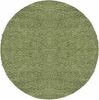 HomebyHome Hochflor Runder Teppich 200 cm Rund Einfarbig Grün Teppich Langflor Shaggy Modern Teppich für Wohnzimmer, Schlafzimmer, Pflegeleicht Flauschig Weich Rund Großer Teppich Bild 2
