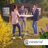 Casaria Stehtisch (2-St), 2er Set 2in1 Stabil Höhenverstellbar 70 cm / 115 cm Hoch Aluminium Bild 2
