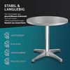 Casaria Stehtisch (2-St), 2er Set 2in1 Stabil Höhenverstellbar 70 cm / 115 cm Hoch Aluminium Bild 5