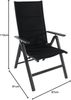 greemotion Klappsessel Grenada, Gartensessel aus Aluminium und Textilene, 7-fach verstellbar, Anthrazit/Schwarz Bild 3
