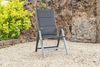 greemotion Klappsessel Grenada, Gartensessel aus Aluminium und Textilene, 7-fach verstellbar, Anthrazit/Schwarz Bild 2