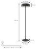 Lindby Stehlampe Edion, Metall, Schwarz IP20, 2 x 15 W LED Bild 5