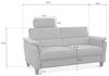 CAVADORE Leder 3er-Sofa Palera / Landhaus-Couch mit Federkern, Kopfstütze + massiven Holzfüßen / 179 x 89 x 89 / Leder Weiß Bild 3