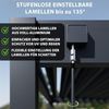 Weide Deluxe Plus Pergola | Aluminium Lamellendach | 4x6 M | anthrazit | Pavillon freistehend Bild 3