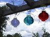 LED Solar-Lampion ,Festival', Dämmerungssensor, outdoor, 22cm, blau Bild 5