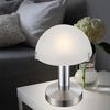 LED Tischleuchte, Touchdimmer, Glas satiniert, H 22,5 cm Bild 4
