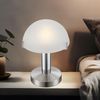LED Tischleuchte, Touchdimmer, Glas satiniert, H 22,5 cm Bild 2
