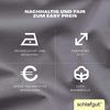 Schlafgut 'Easy' Spannbettlaken, Jersey, 100% Baumwolle, rundum Gummizug, für Matratzen bis 22 cm Höhe, Grey Mid, L 140x200 cm - 160x200 cm Bild 2