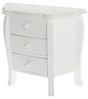 Meridian Mini-Kommode 27 x 13 x 30 cm MDF Weiß 3 Schubladen Landhausstil Bild 4