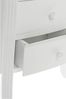 Meridian Mini-Kommode 27 x 13 x 30 cm MDF Weiß 3 Schubladen Landhausstil Bild 5