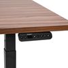 Höhenverstellbarer Schreibtisch Elektrisch Dunkler Holzfarbton DESTINES Bild 5