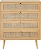 Kommode mit 4 Schubladen PEROTE 97 cm Heller Holzfarbton Bild 5
