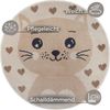 HANSE Home Kinderteppich Adventures Cat, rund, Höhe: 8 mm, Spielteppich, fest, Kinderzimmer, Kurzflor, Spielunterlage Bild 2