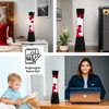 Licht-Erlebnisse Lavalampe RINGO, Warmweiß, Tischlampe rot stilvoll Schlafzimmer G9 mit Leuchtmittel Tischleuchte Bild 3
