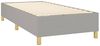 vidaXL Boxspringbett mit Matratze Hellgrau 80x200 cm Stoff, Härtegrad: H2 [3142369] Bild 4