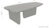byLIVING Couchtisch Bolt (1-St), Freiform Tisch in Akazie Massivholz schwarz lackiert, 25mm Tischplatte Bild 3