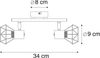 Qazqa LED Aufbaustrahler Mosh, ohne Leuchtmittel, Warmweiß, QAZQA Aufbau­spot, e14, Messing, Stahl, Modern Bild 4