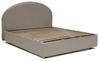 Talamo Italia - Doppelbett „Conny“, Bettkasten mit Kunstlederbezug, 100 % Made in Italy, Öffnung vorne, geeignet für Matratze 160x190 cm, Taupe Bild 3