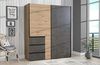 'Winn' Kleiderschrank, Artisan Eiche/betongrau, 170 cm Bild 2