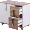 Schildmeyer Waschbeckenunterschrank Luca 135873, weiß glanz/Eiche Landhaus, 65,1/32,0/60,0 cm Bild 5