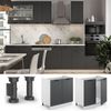 Spülenunterschrank Fame-Line Anthrazit Landhaus 80 cm ohne Arbeitsplatte Vicco Bild 4