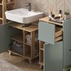 Badmöbel-Set Karen Sonoma/Blau 5 Teile Vicco Bild 5