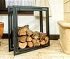 Kaminholzregal Square Kaminholzständer 70cm Holzkorb Kaminholzhalter Holzregal Bild 2