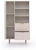 Lomadox Highboard NADOR-132, in Kaschmir, goldfarbene Metallgriffe und -füße Bild 4