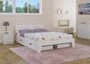 ERST-HOLZ Bett Doppelbett 140x200 Kiefer weiß mit Rollrost, Kieferwaschweiß Bild 2
