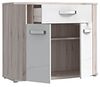 FORTE Rondino Kommode, Holzwerkstoff, Beige/Braun/Weiß, 99,7 x 81,5 x 43 cm Bild 5