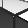 vidaXL Couchtisch Transparent und Schwarz 100x50x35 cm Hartglas 322901 Bild 3