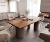 Esstisch Edge 200x100 Akazie Braun Troa Metall Effektfinish Titan Live-Edge Bild 2