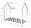 Vipack Hausbett, Holz weiß, 70x140 cm Bild 3