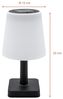 Spetebo LED Solarleuchte Tischleuchte für Außen und Innen - 23 x 12 cm, Solar, LED fest integriert, warmweiß, Deko Garten Tischlampe Bild 2