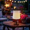 Spetebo LED Solarleuchte Tischleuchte für Außen und Innen - 23 x 12 cm, Solar, LED fest integriert, warmweiß, Deko Garten Tischlampe Bild 5