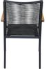 Siena Garden Bologna Stapelsessel - Teak FSC/Aluminiumgestell & Rope, schwarz (T88491) Bild 5
